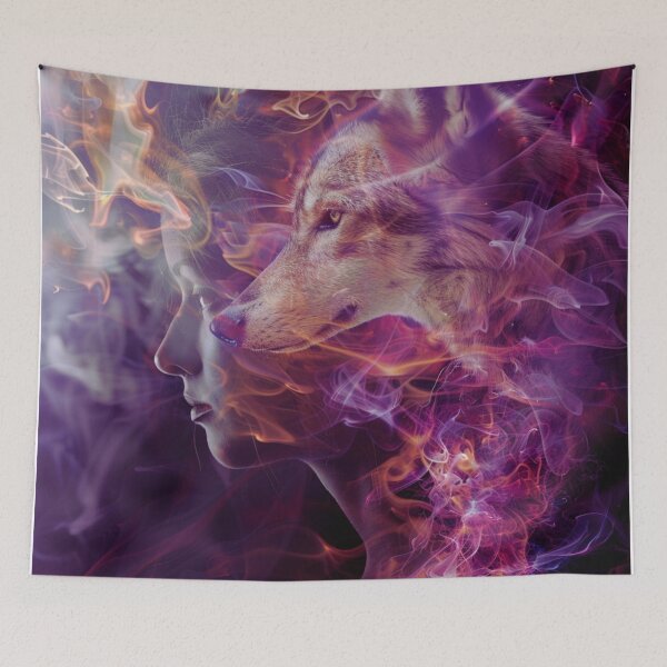 Item preview, Woman and Wolf  designed and sold by Lewis-mart.