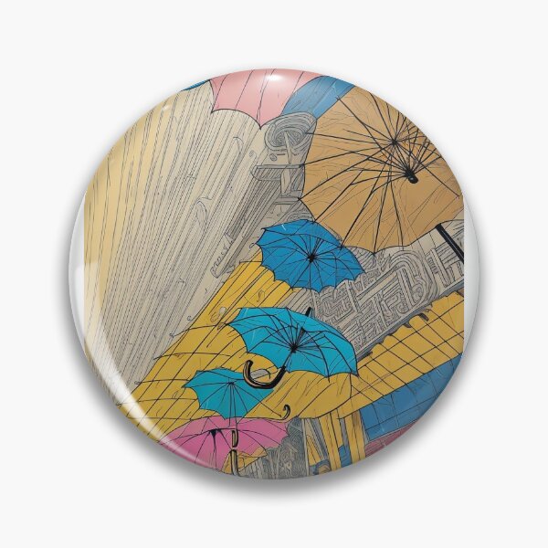 Item preview, Blue, Yellow, Pink Umbrella 4 designed and sold by Libertaari.