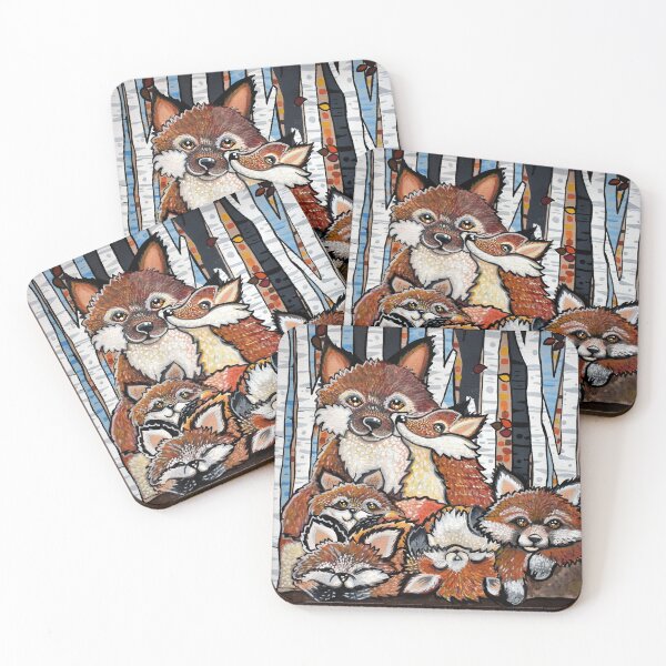 Item preview, Fox Family designed and sold by ArtByBeatriz.