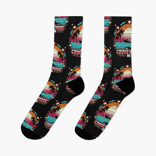 Item preview, RETRO SUNSET WITH SHARK Cruise Summer designed and sold by Tw1nsAIArt.