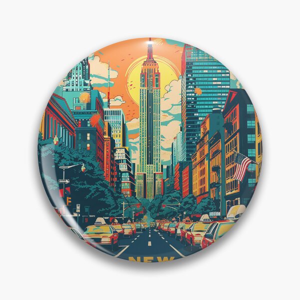 Item preview, Retro NewYork Illustration designed and sold by nomiraclehere.
