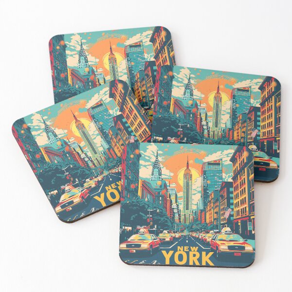 Item preview, Retro NewYork Illustration designed and sold by nomiraclehere.