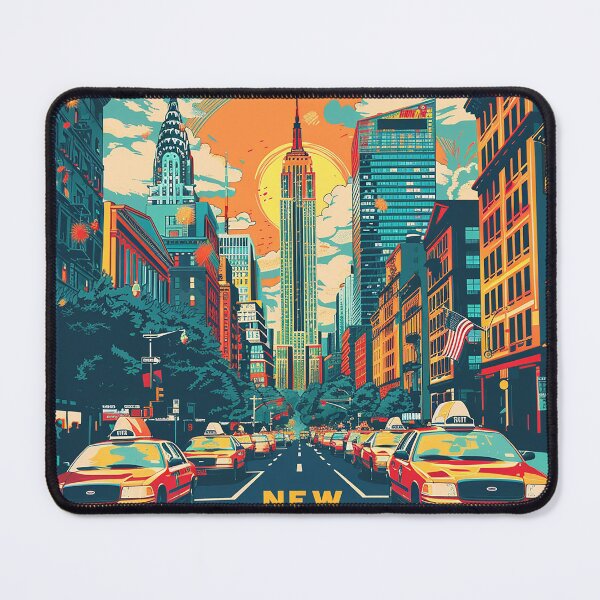 Item preview, Retro NewYork Illustration designed and sold by nomiraclehere.