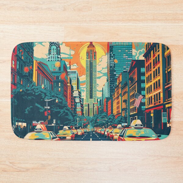 Item preview, Retro NewYork Illustration designed and sold by nomiraclehere.