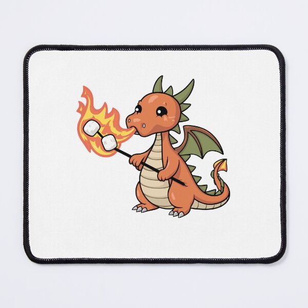 Item preview, Dragon with marshmallows on a stick designed and sold by MaateoDesign.