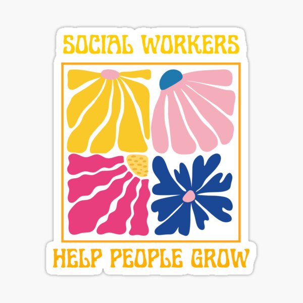 Item preview, Social Workers Help People Grow Modern designed and sold by EmRoseBoise.