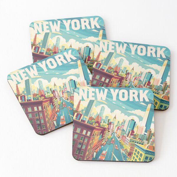 Item preview, Retro NewYork Illustration designed and sold by nomiraclehere.