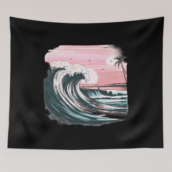 Item preview, Surfer Sunset Scene designed and sold by Dominika Bednarska.
