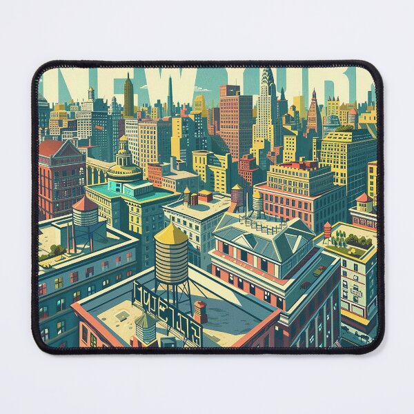 Item preview, Retro NewYork Illustration designed and sold by nomiraclehere.