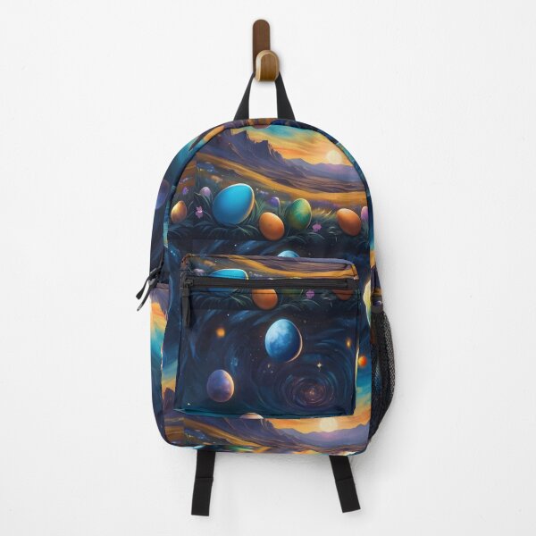 Item preview, Cosmic Easter Planets and Eggs starry night style designed and sold by Trendsecne.