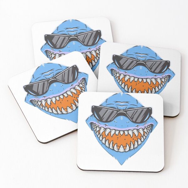 Item preview,  holiday shark in sunglasses  designed and sold by  Bold Border Studio..
