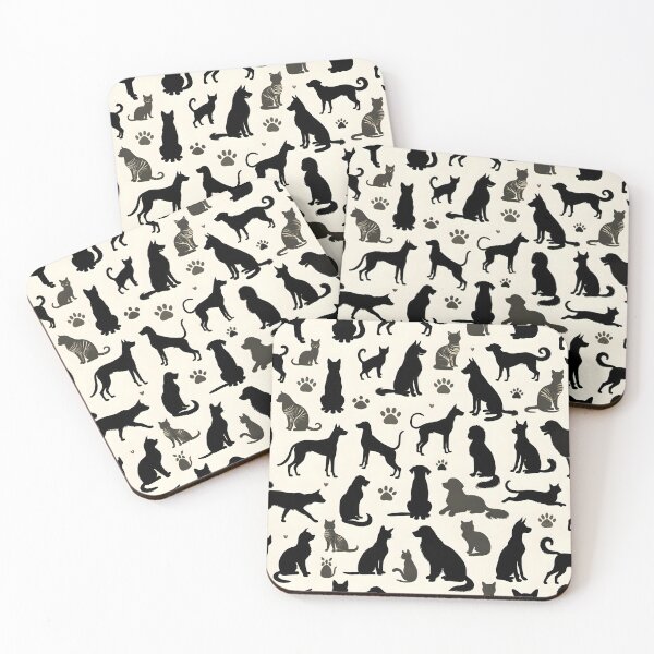 Item preview, Cats and Dogs Pattern designed and sold by ParenthoodPuns.