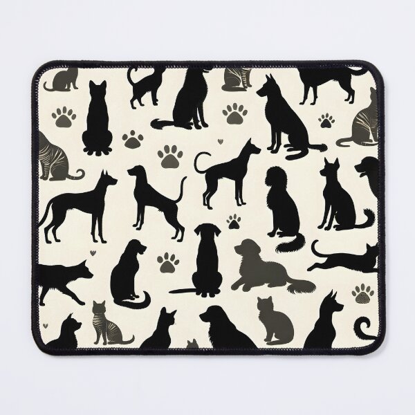Item preview, Cats and Dogs Pattern designed and sold by ParenthoodPuns.