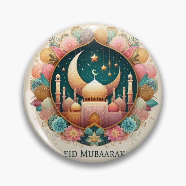 Item preview, Eid Mubarak Neutral Pinks designed and sold by DesignJiggy.