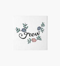 Grow whimsical hand drawn flowers Art Board