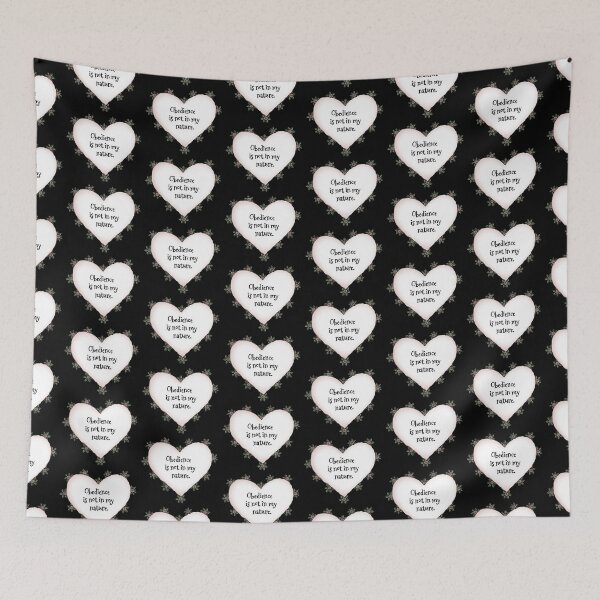 Item preview, Obedience is not in my nature rose heart on black designed and sold by stickypixie.