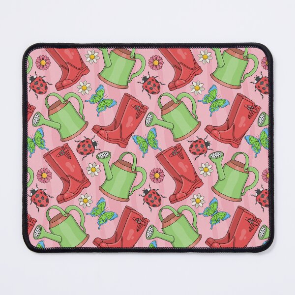 Item preview, Spring Wellies and Watering Can - Spring Pattern - Seamless Pattern designed and sold by Amy Farmer.