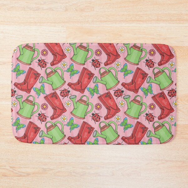 Item preview, Spring Wellies and Watering Can - Spring Pattern - Seamless Pattern designed and sold by Amy Farmer.