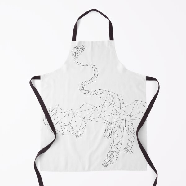 Item preview, Geometric Dragon - Classic - Black designed and sold by SEAHORSE-DESIGN.