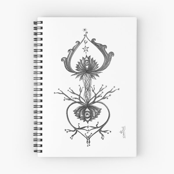 Item preview, Soulmates blooming in opposite ways designed and sold by iCosmicDust.