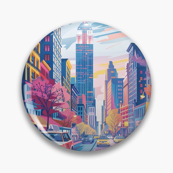 Item preview, Retro NewYork Illustration designed and sold by nomiraclehere.