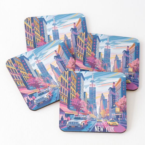 Item preview, Retro NewYork Illustration designed and sold by nomiraclehere.