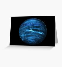 NEPTUNE Solar System Design Greeting Card