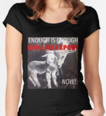 Enough Is Enough Ban Live Export Now! Fitted Scoop T-Shirt