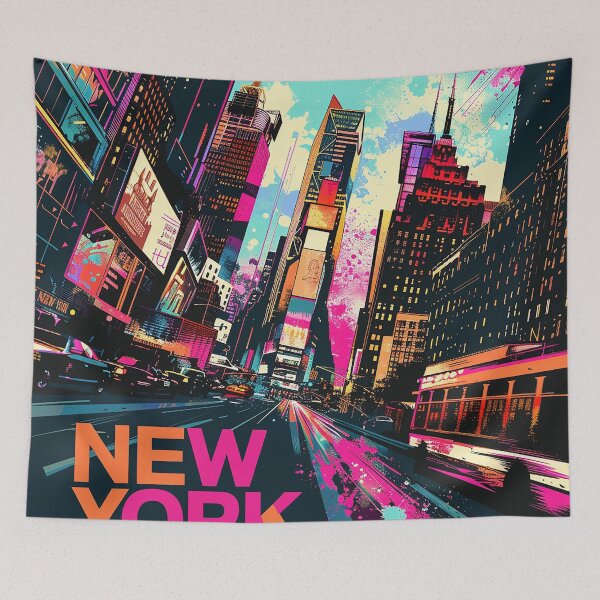 Item preview, Retro NewYork Illustration designed and sold by nomiraclehere.