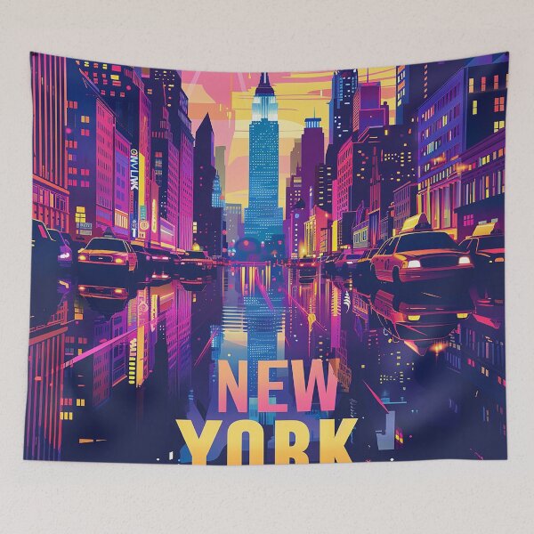 Item preview, Retro NewYork Illustration designed and sold by nomiraclehere.