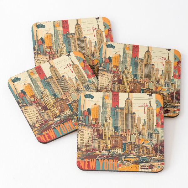 Item preview, Retro NewYork Illustration designed and sold by nomiraclehere.