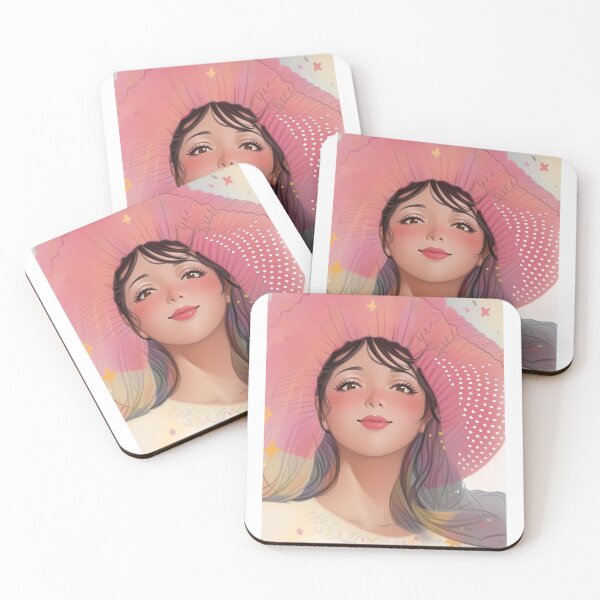 Item preview, AI lady in pink hat designed and sold by lusiakotowska.