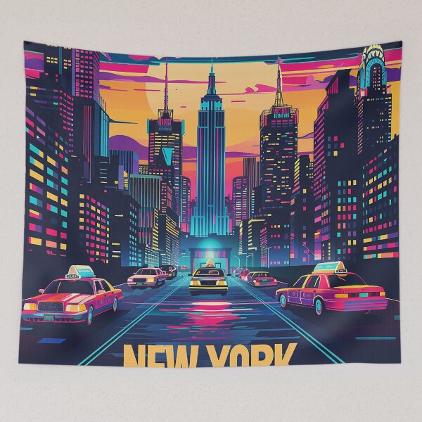Item preview, Retro NewYork Illustration designed and sold by nomiraclehere.