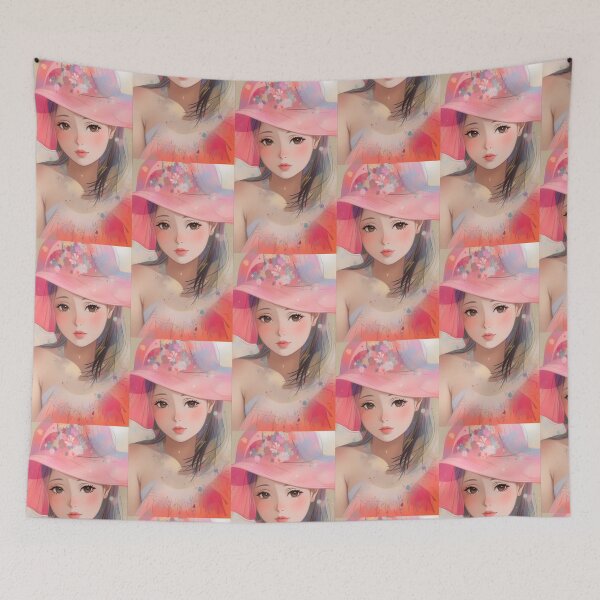 Item preview, AI animated lady in hat designed and sold by lusiakotowska.