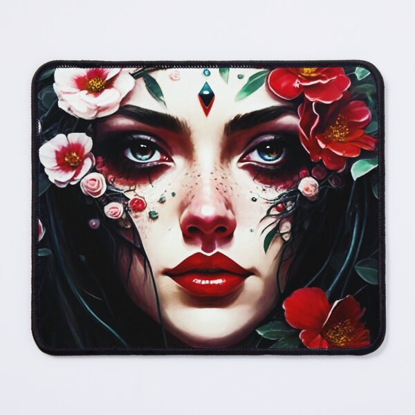 Item preview, Girl Face In Flowers designed and sold by Moonody Designs.