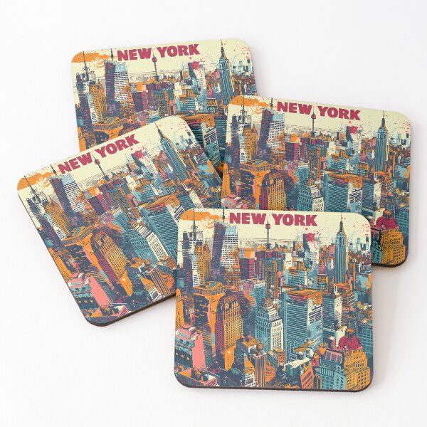 Item preview, Retro NewYork Illustration designed and sold by nomiraclehere.