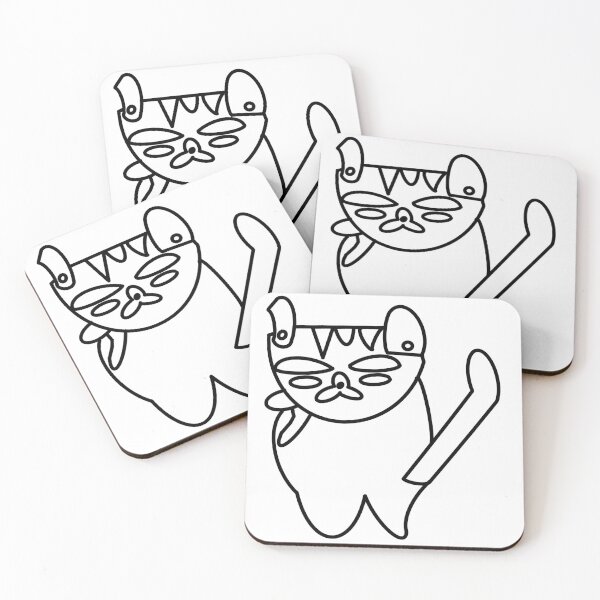 Item preview, The_Articulated_Cat_<Black Line> Style_No.04, 2023 By Mix The Arts Studio designed and sold by MixTheArtStudio.