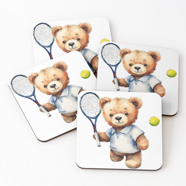 Item preview, Josh, the Teddy Tennis Pro designed and sold by Lhdigitaldesign.