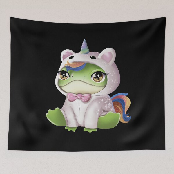 Item preview, Cute Unicorn Frog Stickers designed and sold by CANDYFrog.