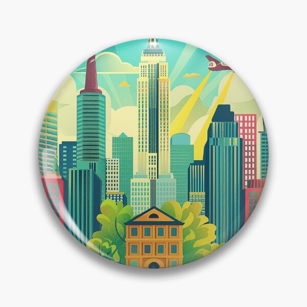 Item preview, Retro NewYork Illustration designed and sold by nomiraclehere.