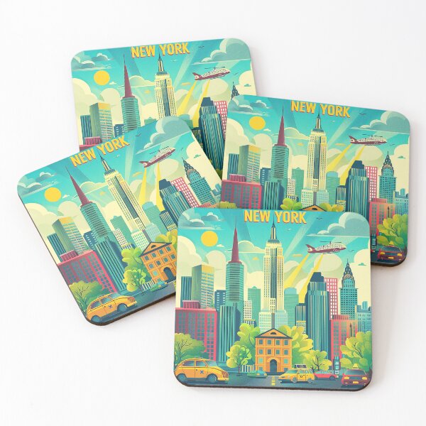 Item preview, Retro NewYork Illustration designed and sold by nomiraclehere.