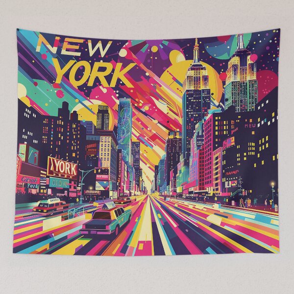 Item preview, Retro NewYork Illustration designed and sold by nomiraclehere.