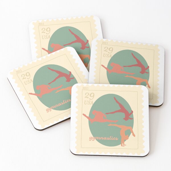 Item preview, Gymnastics Retro Stamp designed and sold by rosiepiscitello.