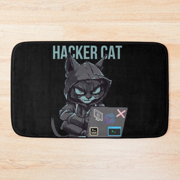 Item preview, Hacker Cat, Hooded Penetration Tester, White Hat Cat t-shirt designed and sold by Reichcorp.