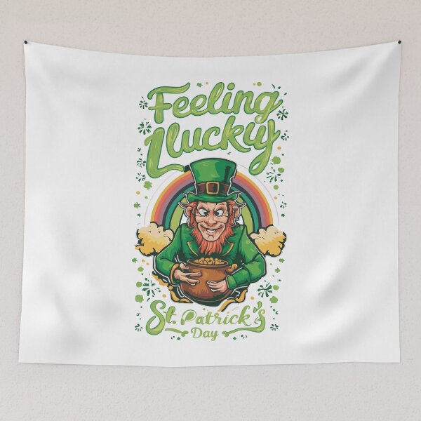 Item preview, Feeling lucky St. Patrick's Day t-shirt for men and women designed and sold by kirallshop.