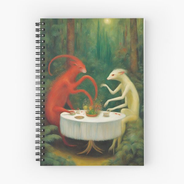 Item preview, forest creatures having tea time designed and sold by ohsopurposeless.