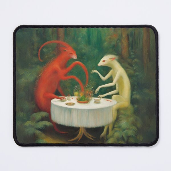 Item preview, forest creatures having tea time designed and sold by ohsopurposeless.