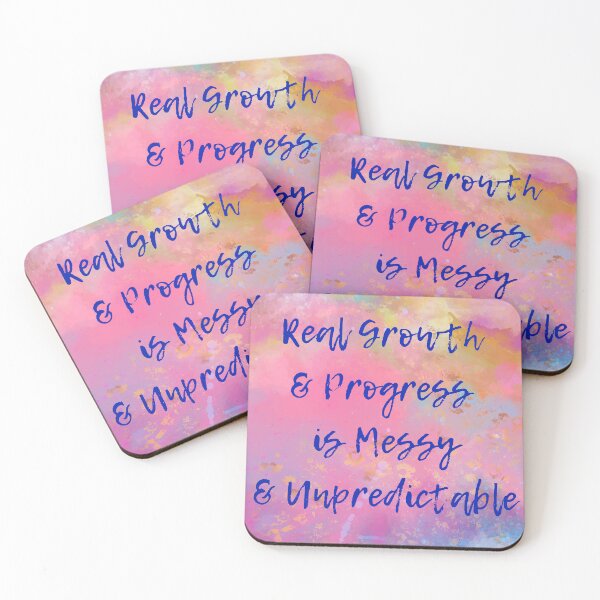 Item preview, Real Growth & Progress is Messy & Unpredictable designed and sold by WigOutlet.