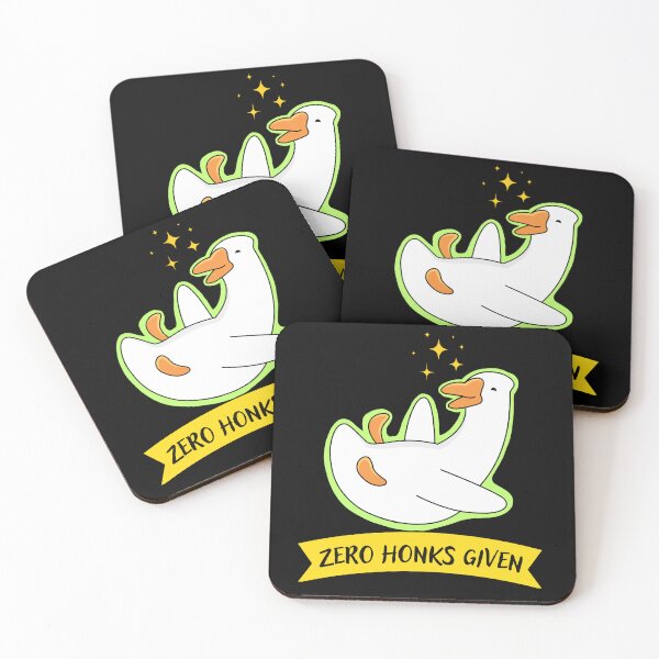 Item preview, Cute Fabulous Goose Zero Honks Given - Funny Meme Goose designed and sold by ButtonBonanza.