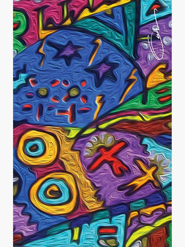 Thumbnail 3 of 3, Canvas Print, Whimsical Life Cycle hand drawing with intense multicolors. designed and sold by GDRDesign.